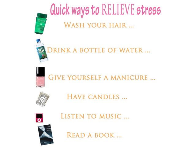 Few quick ways to relive stress :)