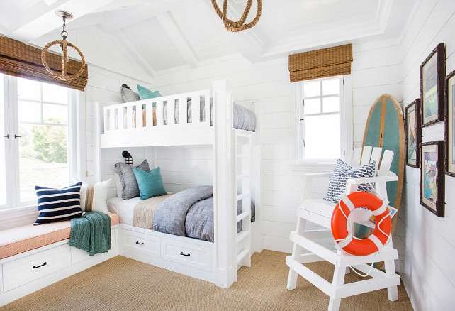 Tongue-and-groove-bunk-room.-Coastal-bunk-room-with-tongue-and-groove-walls.-Bunkroom-TongueandGroove-CoastalInteriors-Blackband-Design.